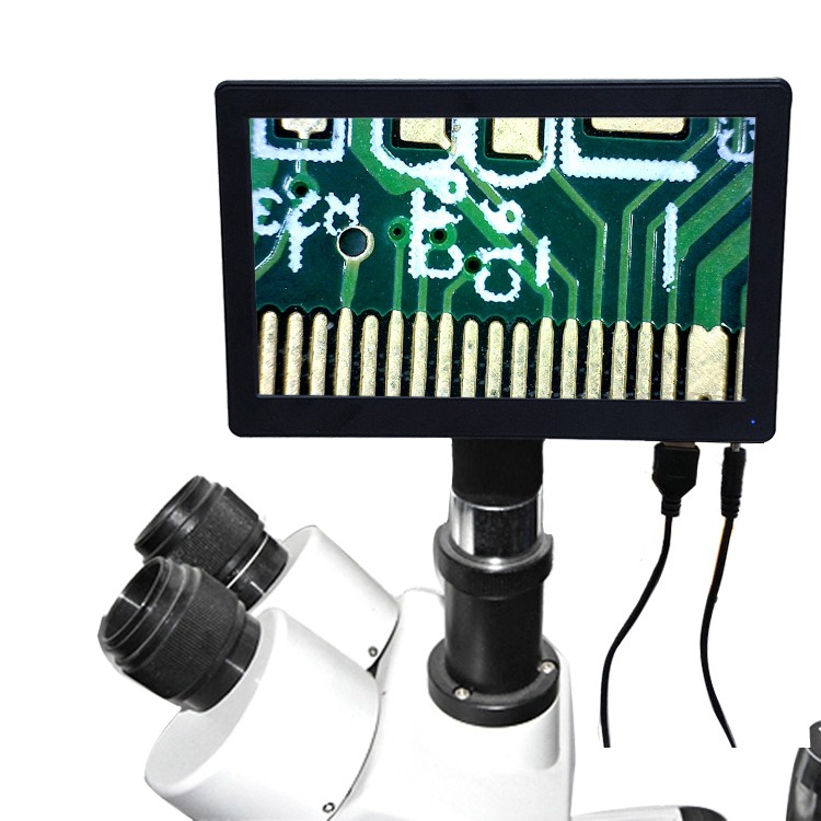c-mount and eyepeice tube connection LCD microscope camera